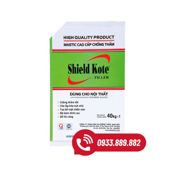 Bột trét nội thất shield kote