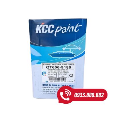 QT606-9180 Sơn Chịu Nhiệt 600°C màu bạc